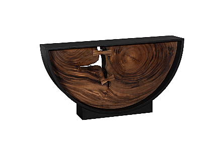 Framed Arc Console Table Natural