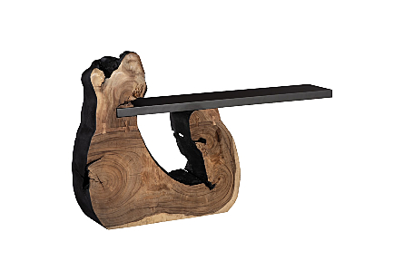 Cantilevered Console Table Burnt Edge