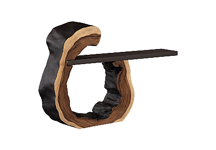 Cantilevered Console Table Burnt Edge