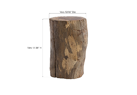 Stump Stool Natural, Assorted