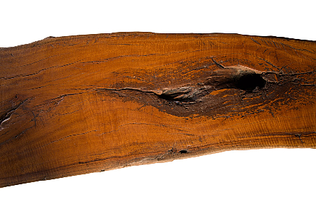 Mai Theng Burled Wood Bench