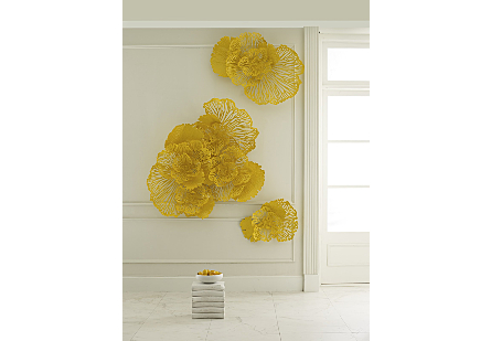 Flower Wall Art Large, Dandelion, Metal