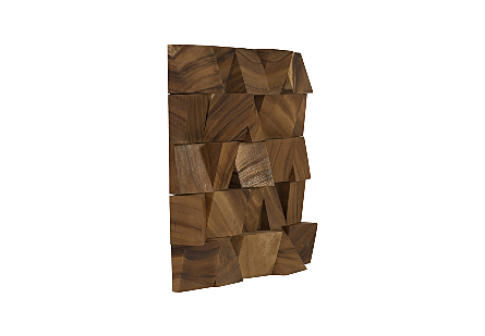 Blocks Wall Tile Chamcha Wood, Natural