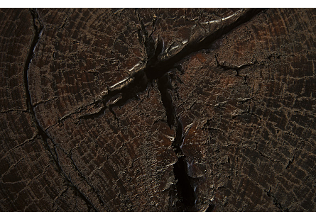 Black Wood Stool