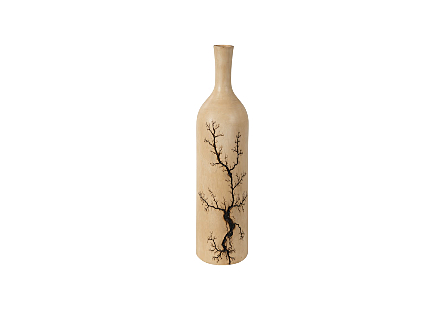 Lightning Bottle Mango Wood, Long Neck