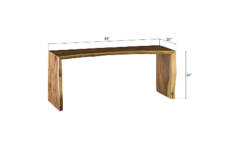 Waterfall Counter Table Natural