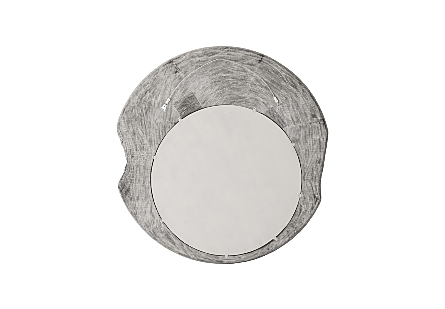 Freeform Mirror Gray Stone